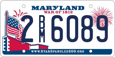 MD license plate 2BM6089