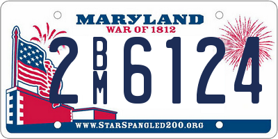 MD license plate 2BM6124