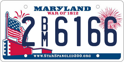 MD license plate 2BM6166