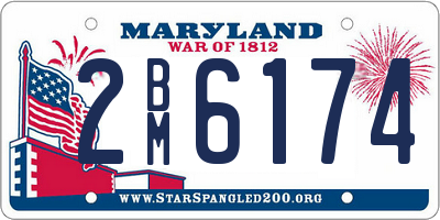 MD license plate 2BM6174