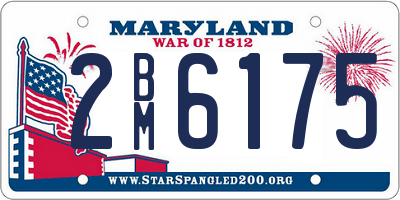 MD license plate 2BM6175