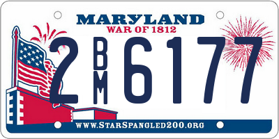 MD license plate 2BM6177