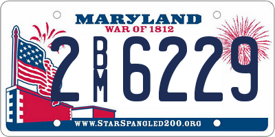 MD license plate 2BM6229