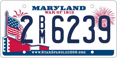 MD license plate 2BM6239