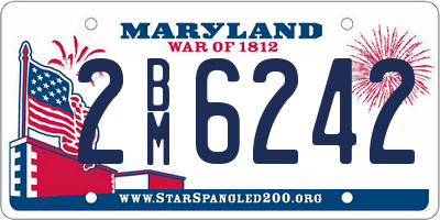 MD license plate 2BM6242