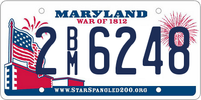 MD license plate 2BM6248