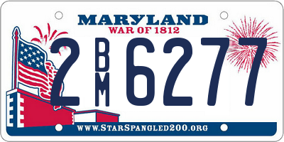 MD license plate 2BM6277