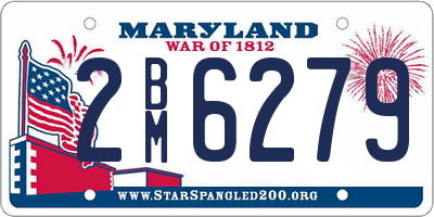MD license plate 2BM6279