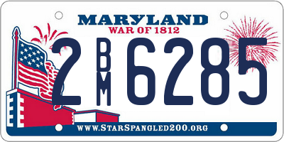 MD license plate 2BM6285