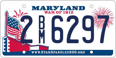 MD license plate 2BM6297