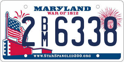 MD license plate 2BM6338