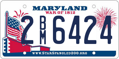 MD license plate 2BM6424