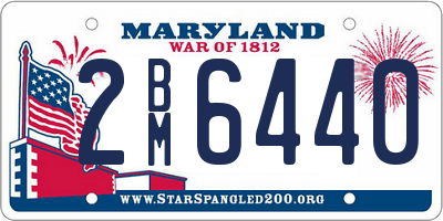 MD license plate 2BM6440