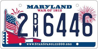 MD license plate 2BM6446