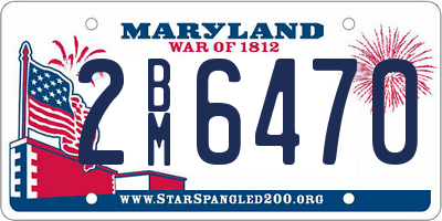MD license plate 2BM6470