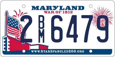 MD license plate 2BM6479
