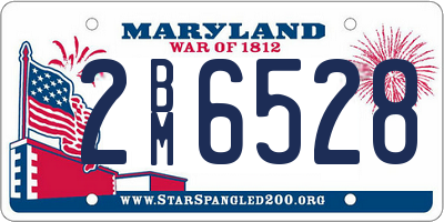 MD license plate 2BM6528