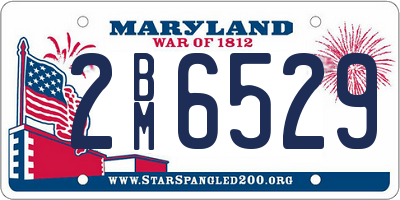 MD license plate 2BM6529