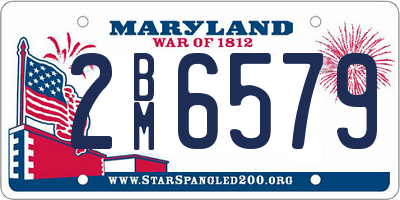 MD license plate 2BM6579