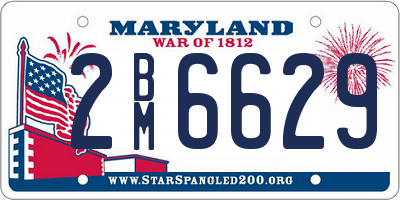 MD license plate 2BM6629