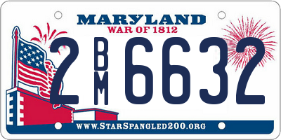 MD license plate 2BM6632