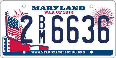 MD license plate 2BM6636