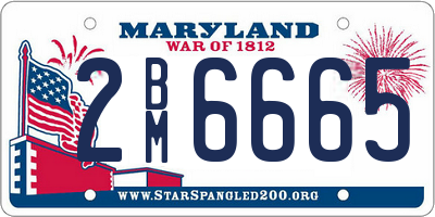 MD license plate 2BM6665