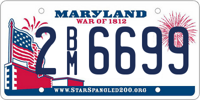 MD license plate 2BM6699