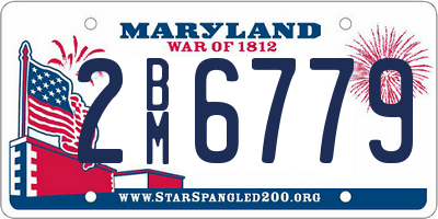 MD license plate 2BM6779