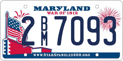 MD license plate 2BM7093