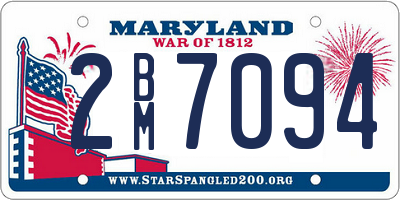 MD license plate 2BM7094