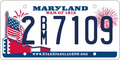 MD license plate 2BM7109