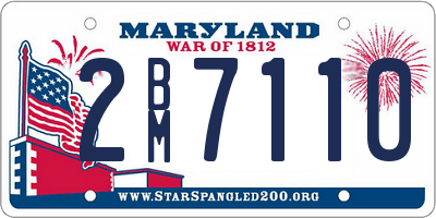 MD license plate 2BM7110