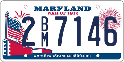 MD license plate 2BM7146