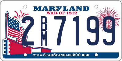 MD license plate 2BM7199