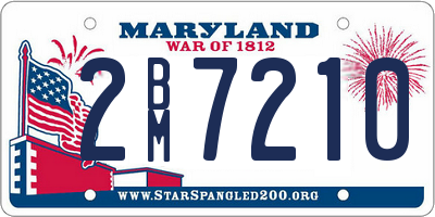 MD license plate 2BM7210