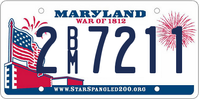 MD license plate 2BM7211