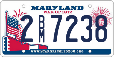 MD license plate 2BM7238