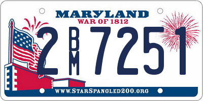 MD license plate 2BM7251