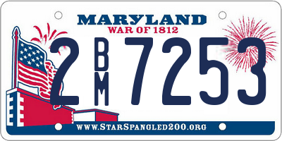 MD license plate 2BM7253