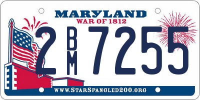 MD license plate 2BM7255