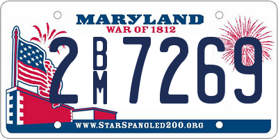 MD license plate 2BM7269