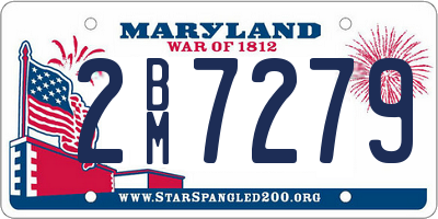 MD license plate 2BM7279