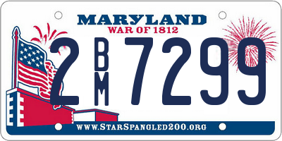 MD license plate 2BM7299