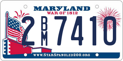 MD license plate 2BM7410