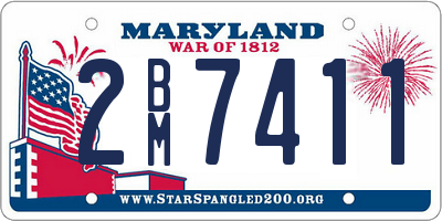 MD license plate 2BM7411