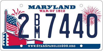 MD license plate 2BM7440