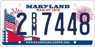 MD license plate 2BM7448