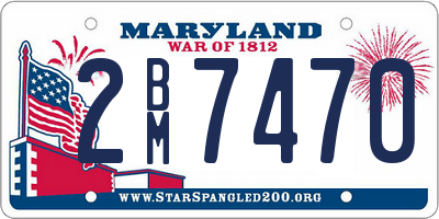 MD license plate 2BM7470