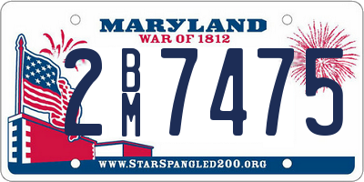 MD license plate 2BM7475